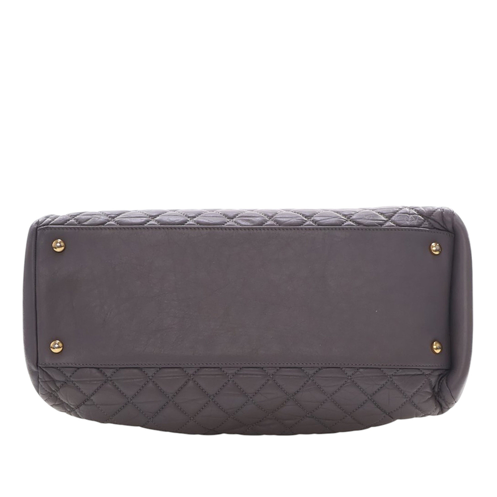 Pre-Loved Chanel Large Aged Calfskin Just Mademoiselle Bowling Bag - Picture 5 of 12